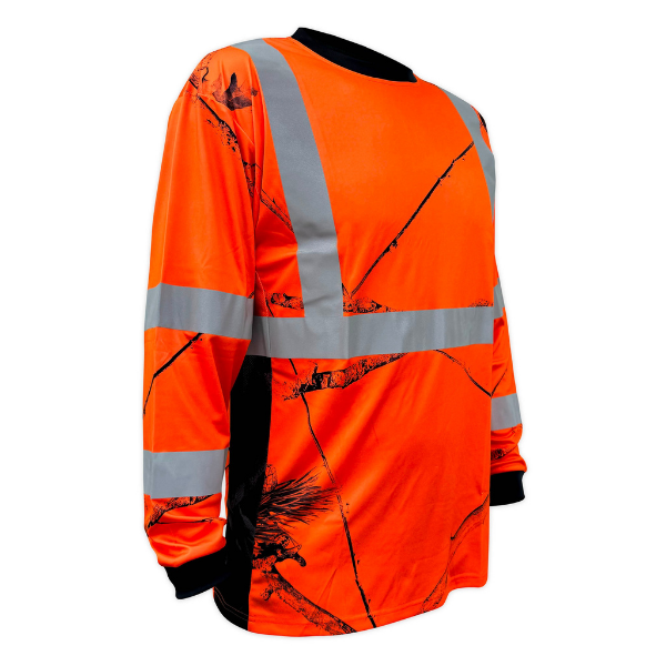 SS360º Daybreak - Orange - Class 3 - Type-R - Reflective Safety Long Sleeve Tee - Image 4