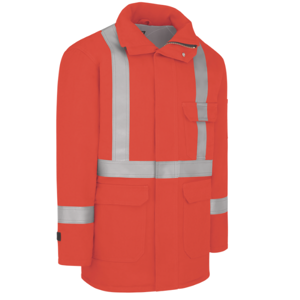 Men's Heavyweight FR Insulated Deluxe Parka with 2" Reflective Striping - Image 2