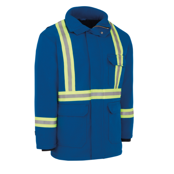 Men's Heavyweight Nomex FR Insulated Deluxe Parka with Reflective Trim - Image 5