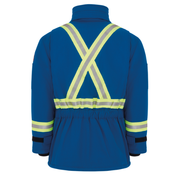 Men's Heavyweight Nomex FR Insulated Deluxe Parka with Reflective Trim - Image 2