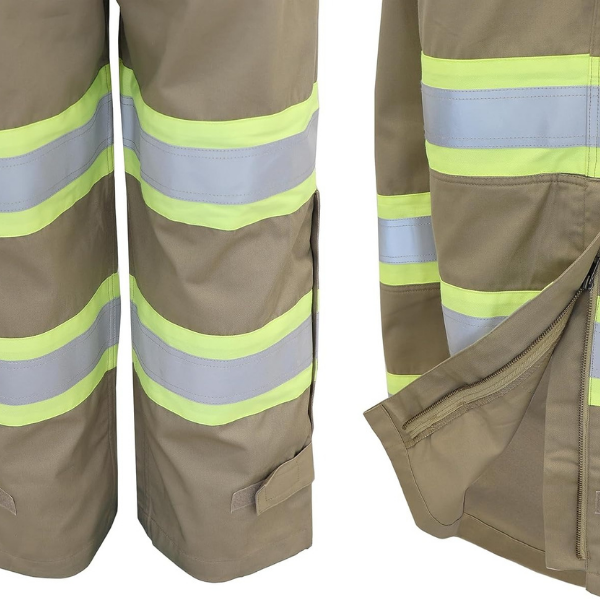 BOCOMAL FR Coverall High Visibility Flame Resistant/Fire Retardant High Vis Coveralls with 4inch Reflective Taps - Image 5