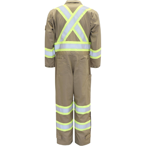 BOCOMAL FR Coverall High Visibility Flame Resistant/Fire Retardant High Vis Coveralls with 4inch Reflective Taps - Image 4