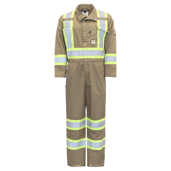 BOCOMAL FR Coverall High Visibility Flame Resistant/Fire Retardant High Vis Coveralls with 4inch Reflective Taps - Image 2
