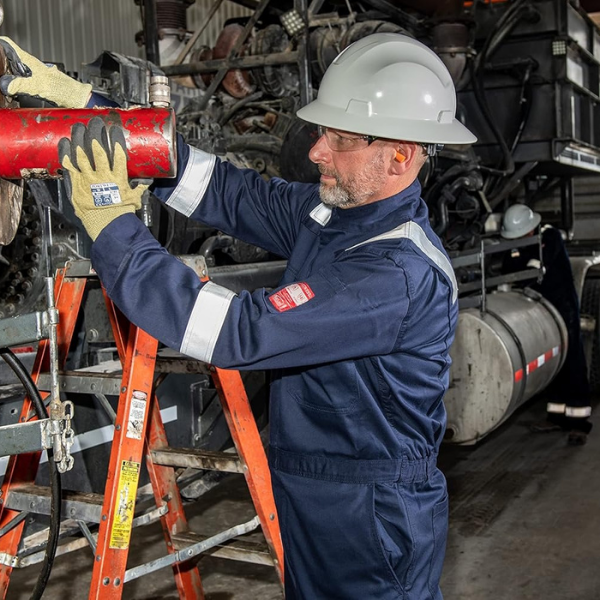 Portwest FR94 Bizflame Fire Resistant Coverall with FR Reflective Tape ASTM NFPA, Navy, X Large - Image 2