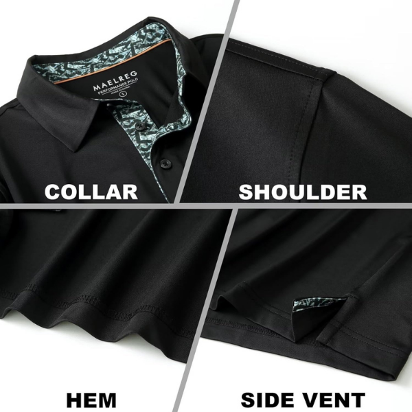 Mens Polo Shirts Short and Long Sleeve Casual Solid Stylish Dry Fit Performance Designed Collared Golf Polo Shirts for Men - Image 3