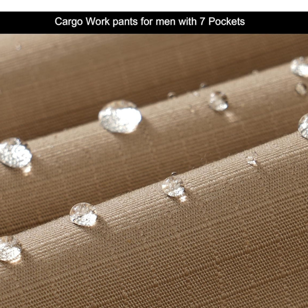 Mens Cargo Pants Ripstop Water Resistant Breathable Tactical Hiking Pants with 7 Pockets - Image 6