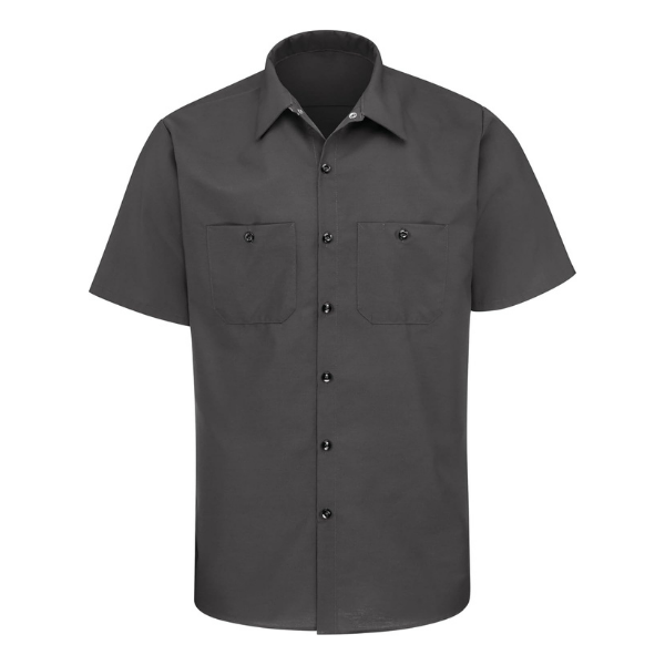 Red Kap Men's Industrial Work Shirt, Regular Fit, Short Sleeve - Image 5